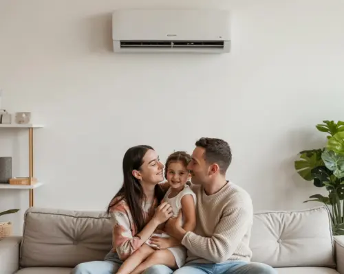 foto famiglia felice